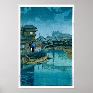 Poster ukiyoe - hasui - n°39 Shinagawa -