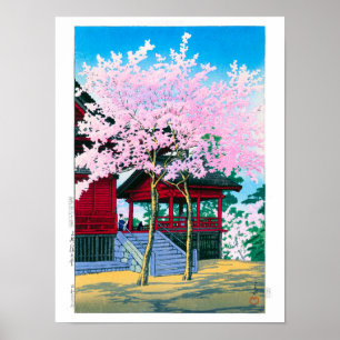 Poster ukiyoe - hasui - No.44 Kiyomizu Hall, Ueno -