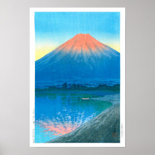 Poster Ukiyoe - hasui - No.7 Daybreak au-dessus du lac Ya