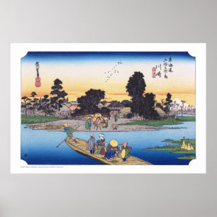 Poster ukiyoe - Hiroshige - No.02-2 Kawasaki -