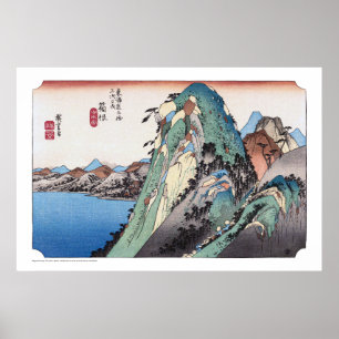 Poster ukiyoe - Hiroshige - No.10 Hakone -