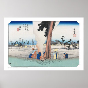 Poster ukiyoe - Hiroshige - No.29 Hamamatsu -
