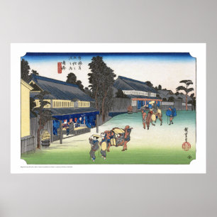 Poster ukiyoe - Hiroshige - No.40 Narumi -