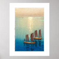 ukiyoe - Yoshida - 01 - Mer scintillante