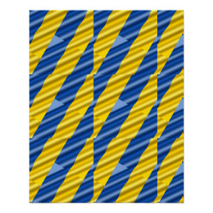 Poster Ukraine bleue et jaune Inspiration de la paix anti