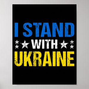 Poster Ukraine Drapeau rétro ukrainien Vintage Femmes Pat