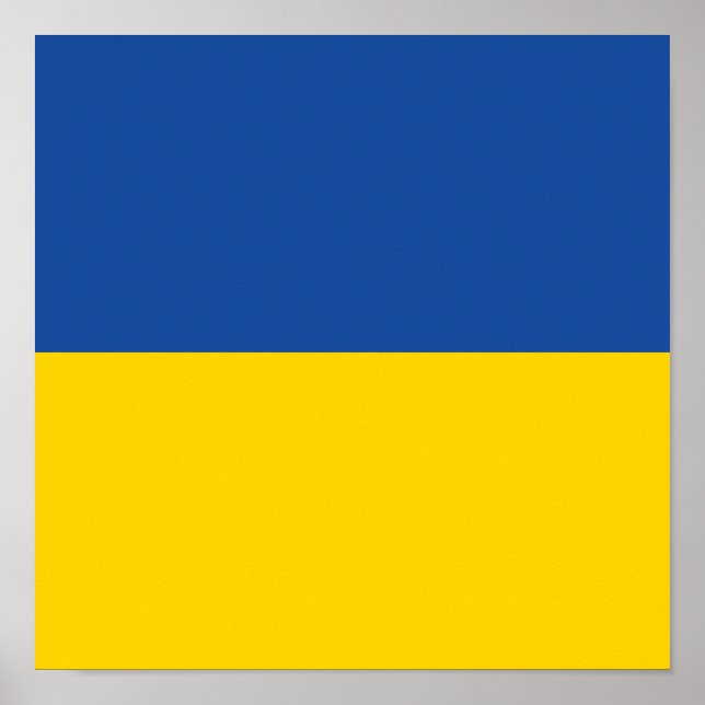 Poster Ukraine Drapeau, Ukraine Pays Cadeau Patriotique (Devant)