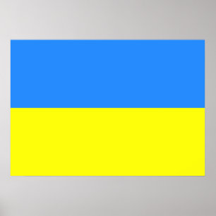 Poster Ukraine Flag