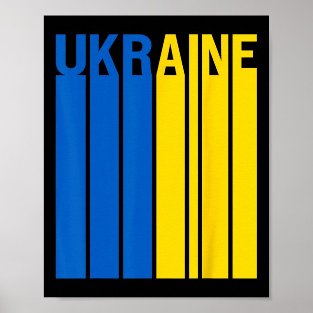 Poster Ukraine Flag 3  (Devant)