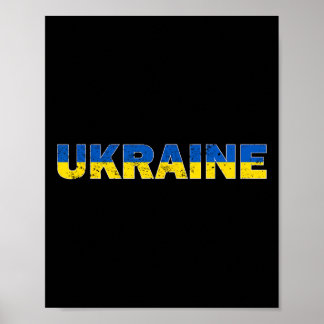 Poster Ukraine Flag Ukrainian Merch Men Women Clothes Stu