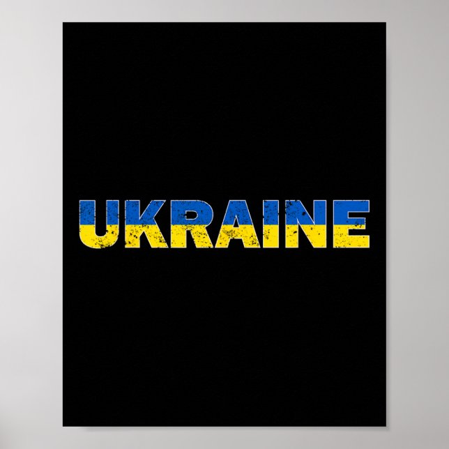Poster Ukraine Flag Ukrainian Merch Men Women Clothes Stu (Devant)