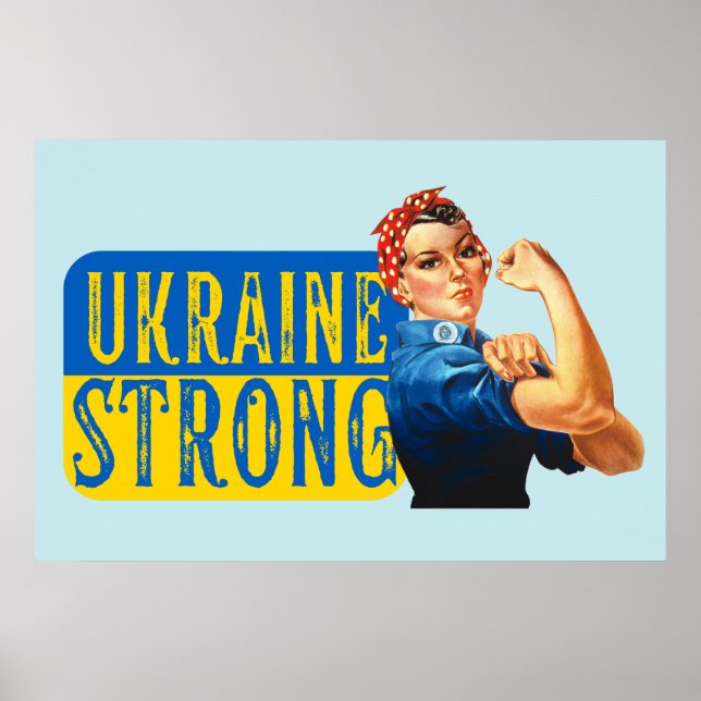 Poster Ukraine Rosie forte le Riveter (Devant)