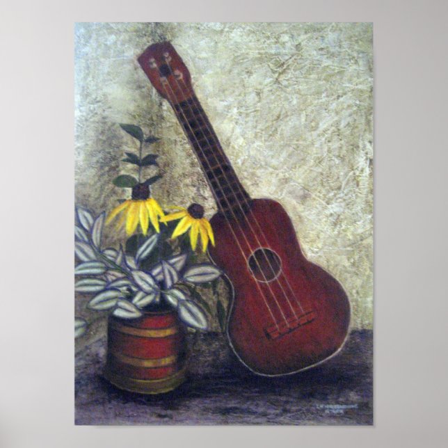 Poster Ukulele de grand-mère (Devant)