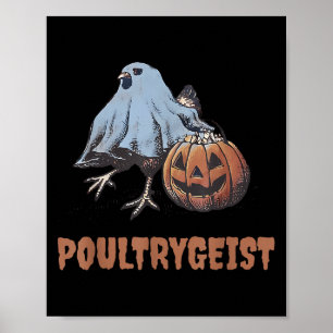 Poster Ultrygeist Halloween poulet fantôme