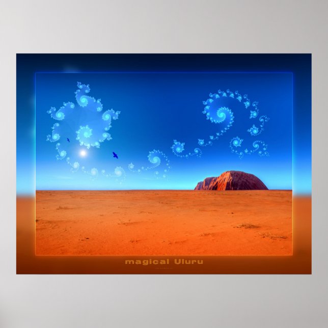 Poster Uluru magique (Devant)