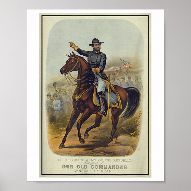 Poster Ulysses S. Grant Sur Le Cheval (Devant)