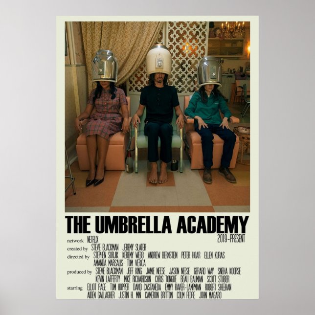 Poster Umbrella Academy Alternative Art TV Show Large (Devant)