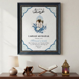 Poster Umrah Mubarak  personnalisé 1 Photo Islamique 
