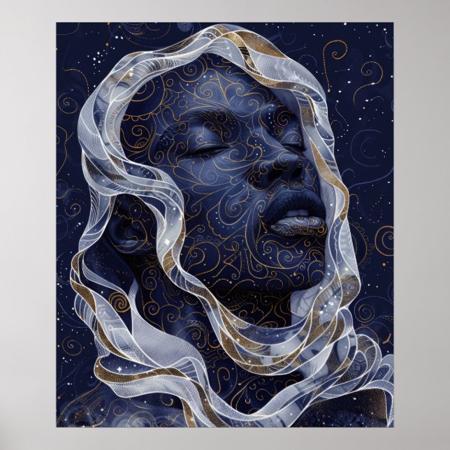 Poster Un Africain Américain vivant dans des pots à capuc (Devant)