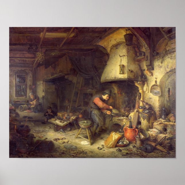 Poster Un alchimiste, 1611 (Devant)