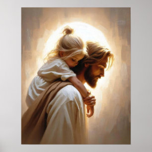 Poster Un ami et sauveur, Art chrétien, Image Jésus