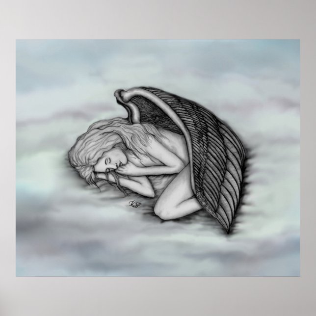 Poster Un Ange endormi sur les nuages des cieux (Devant)