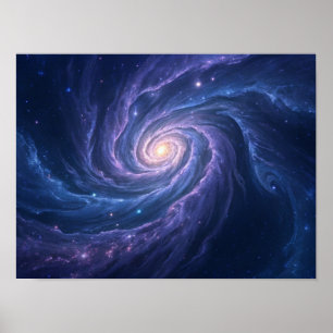 Poster Un aperçu du Cosmos : une galaxie spirale torride