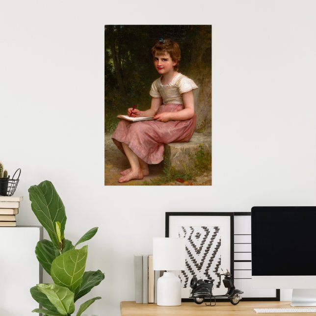 Poster Un appel de William Adolphe Bouguereau (Bureau à domicile)