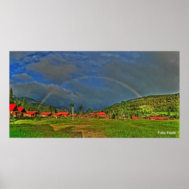Poster Un arc-en-ciel matinal (Devant)