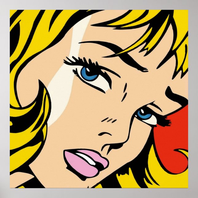 Poster Un art pop vectorisé et retravaillé de Roy Lichten (Devant)