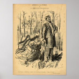 Poster Un assaut contre la modestie ou l'attaque de M. Ch