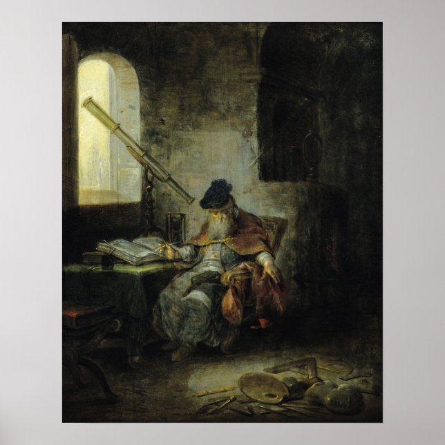 Poster Un astronome (Devant)