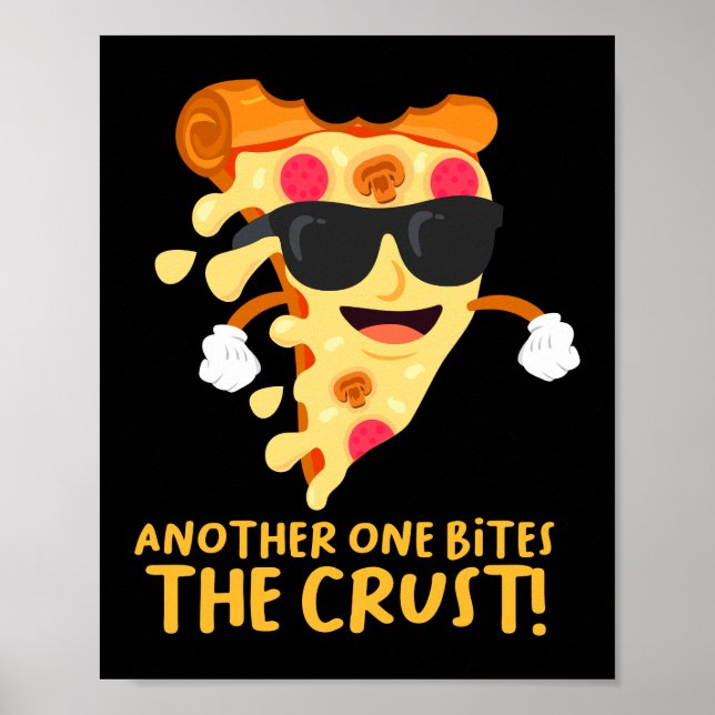 Poster Un Autre Mord La Pizza Pun Drôle De Crust (Devant)