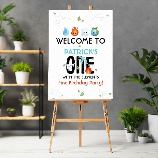Poster UN Avec L'Affiche de bienvenue Elements (Créateur téléchargé)