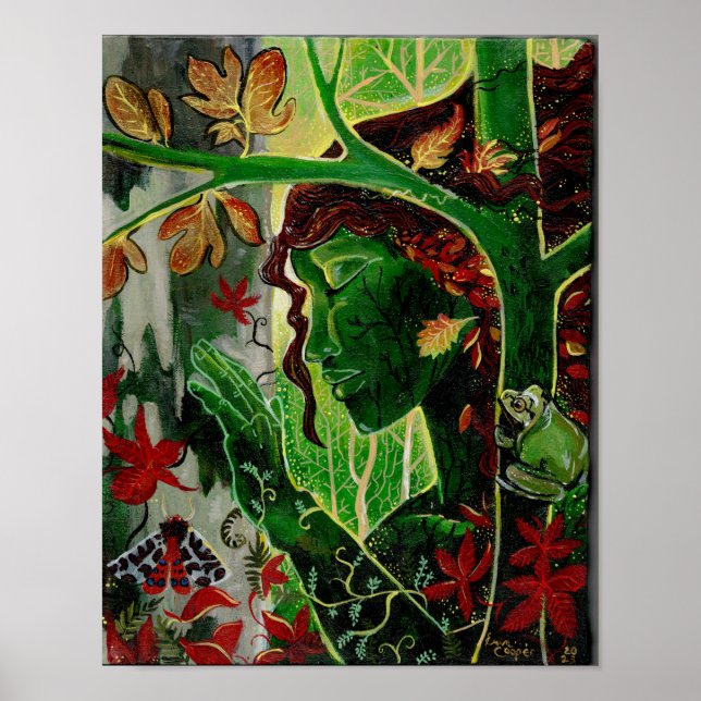 Poster Un avec les arbres Dryad (Devant)