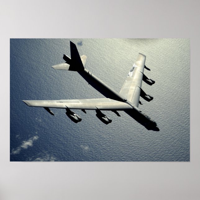 Poster Un B-52 Stratoforteresse en vol 2 (Devant)