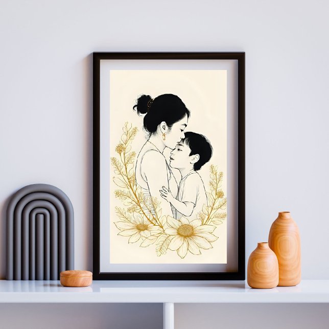 Poster Un baiser de réconfort (Créateur téléchargé)