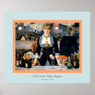 Poster Un bar aux Folies-Bergere ~ Edouard Manet