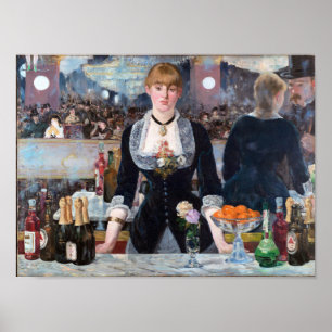 Poster Un bar aux Folies-Bergere, Manet