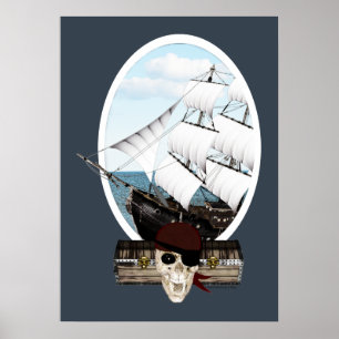 Poster Un bateau pirate
