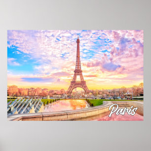 Poster Un Beau Après-Midi À Paris, France