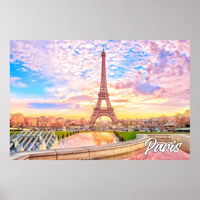 Poster Un Beau Après-Midi À Paris, France (Devant)