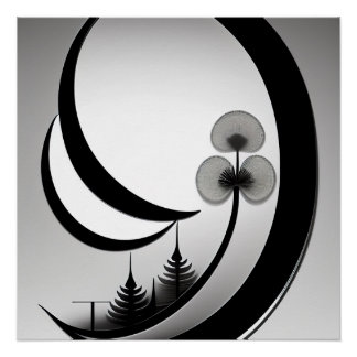 Poster Un beau mur d'art pour un bureau