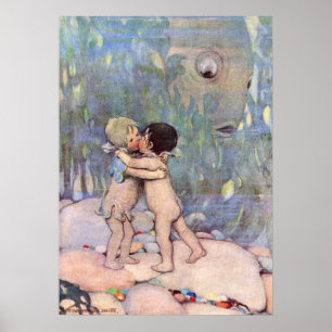 Poster Un bébé aquatique par Jessie Willcox Smith