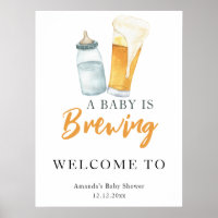 Un bébé brasse un baby shower de biberon
