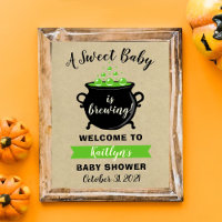Un Bébé Doux Brasse Le Baby shower D'Halloween