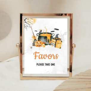 Poster Un bébé orange est en train de brasser des faveurs