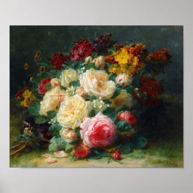 Poster Un Bouquet De Roses De Choux (Devant)
