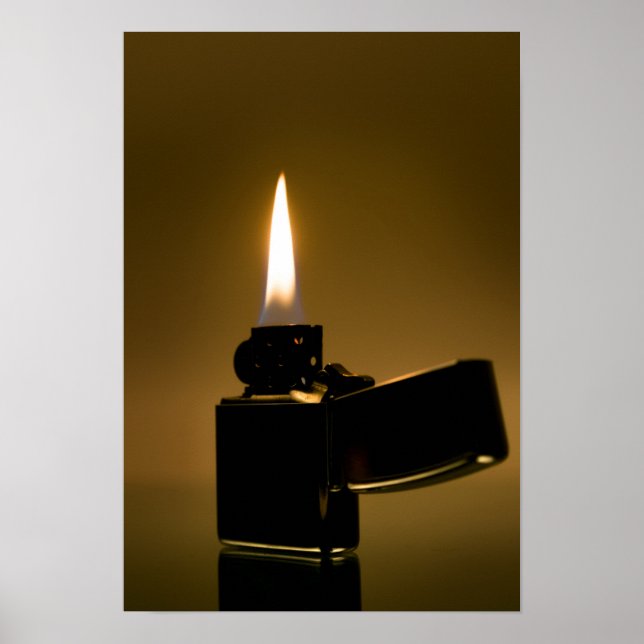 Poster Un briquet Zippo. Art (Devant)