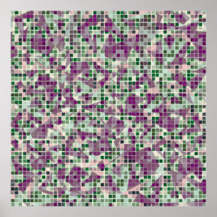Poster Un camouflage sans couture. Le point de départ